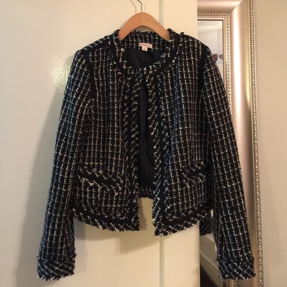 NWT Merona Tweed Chanel Style Jacket size M
