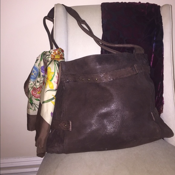 Max & Co (Max Mara) leather messenger bag