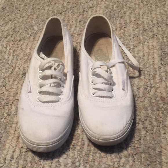 White Vans. Size 6.5