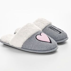 Victoria's Secret embroidered cozy slippers
