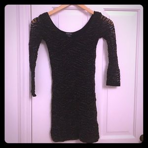 Bebe long sleeve bandage mini dress