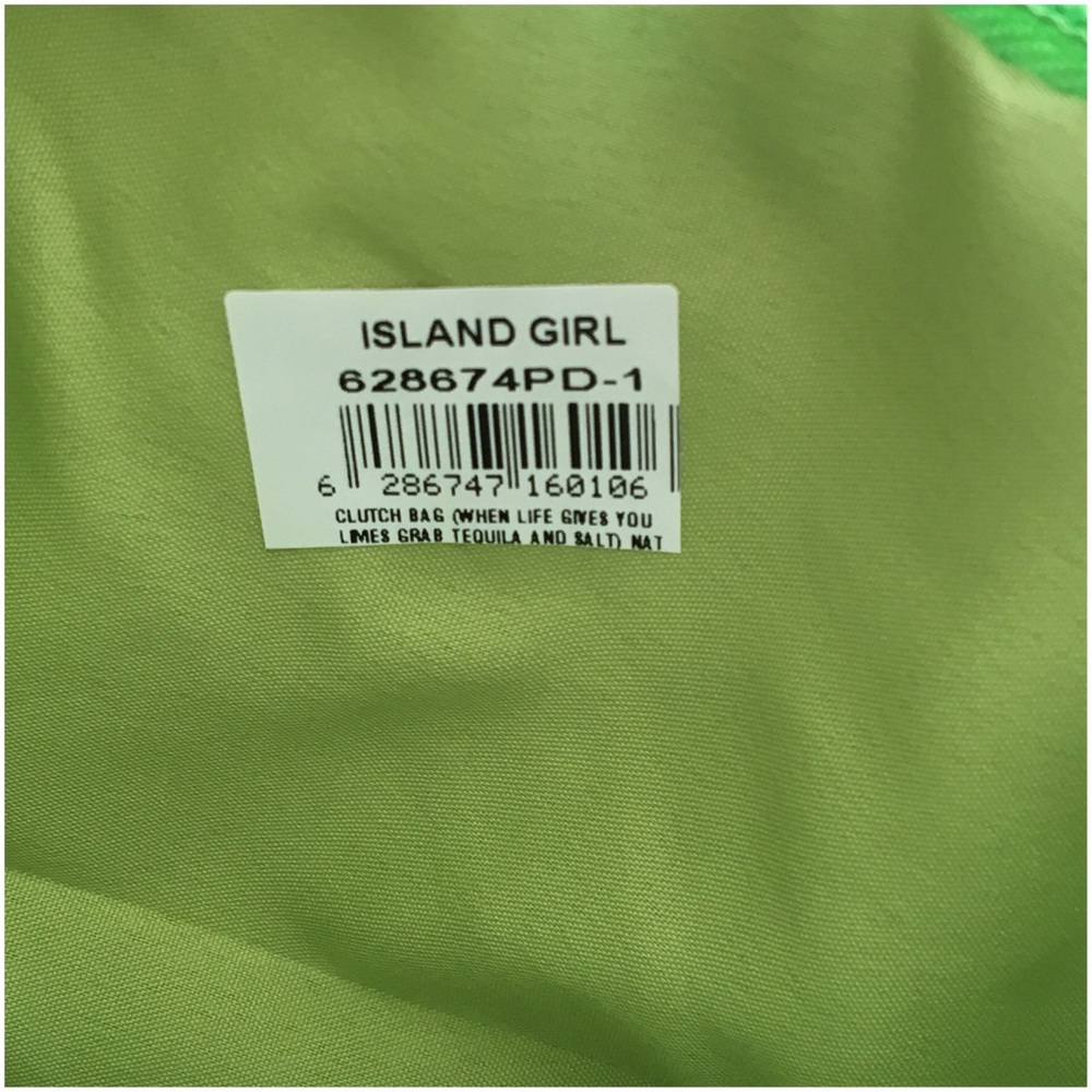 When Life Gives You Limes Straw Woven Clutch - Picture 5 of 5