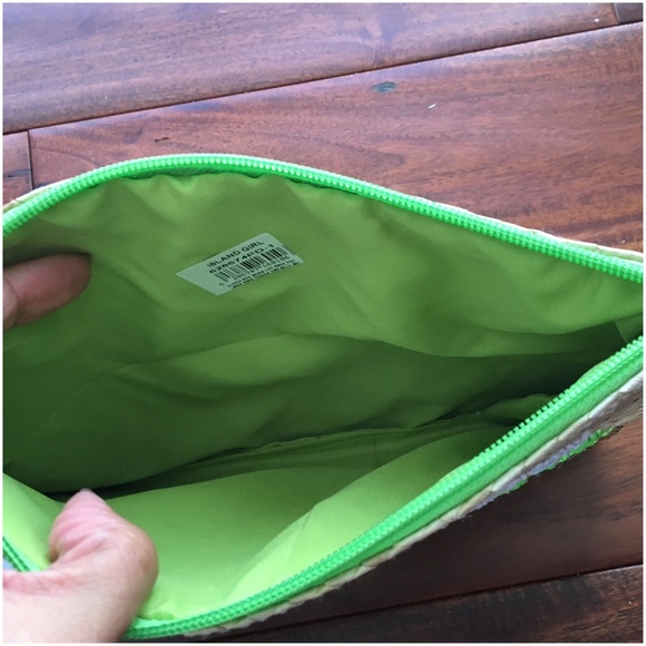 When Life Gives You Limes Straw Woven Clutch - Picture 4 of 5