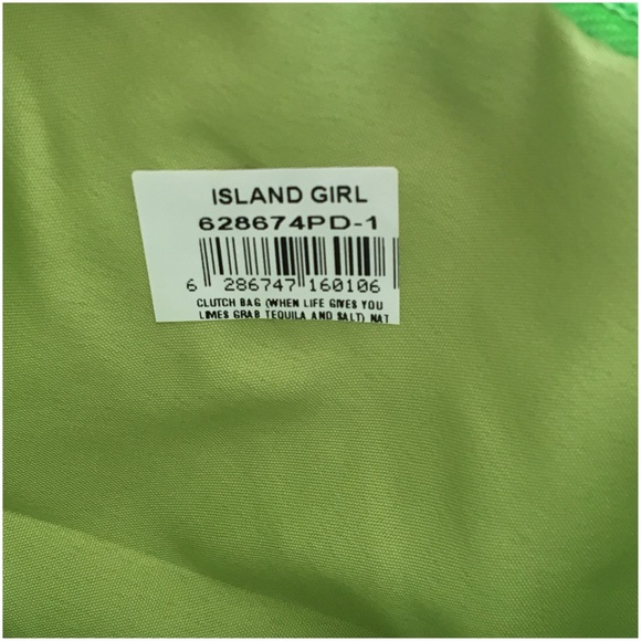 When Life Gives You Limes Straw Woven Clutch - Picture 5 of 5