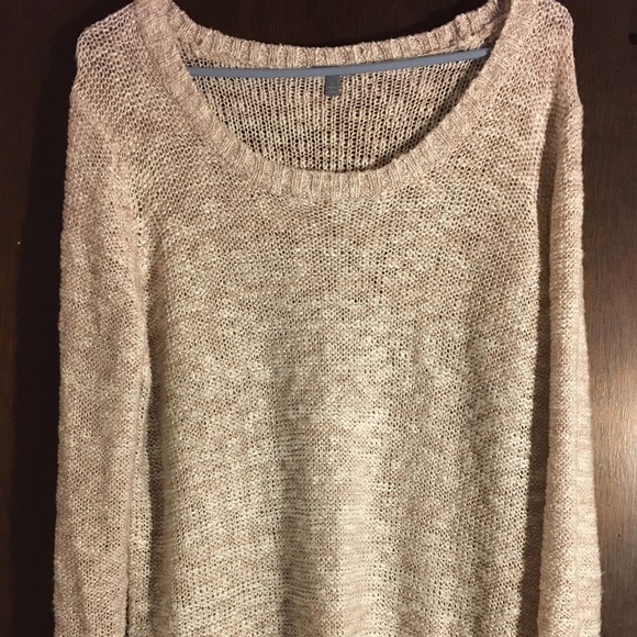 Long sleeve size large tan sweater!