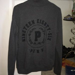 Dark gray half zip Victoria's Secret sweatshirt