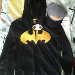 Batman jacket with hoodie and cap