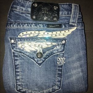 Miss Me boot cut blue jeans!