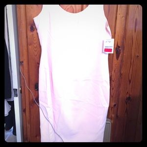 NIGHTLINE -LIGHT PINK SLEEVELESS DRESS