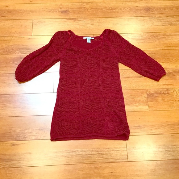 Red long sleeve Top