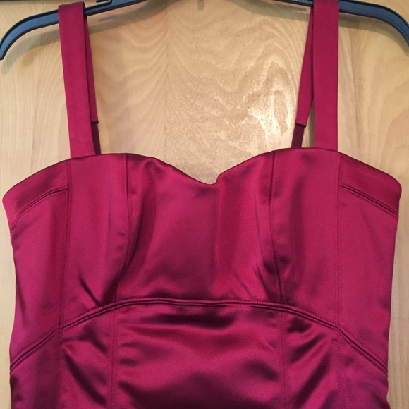 Bebe Satin Dress - Picture 3 of 4