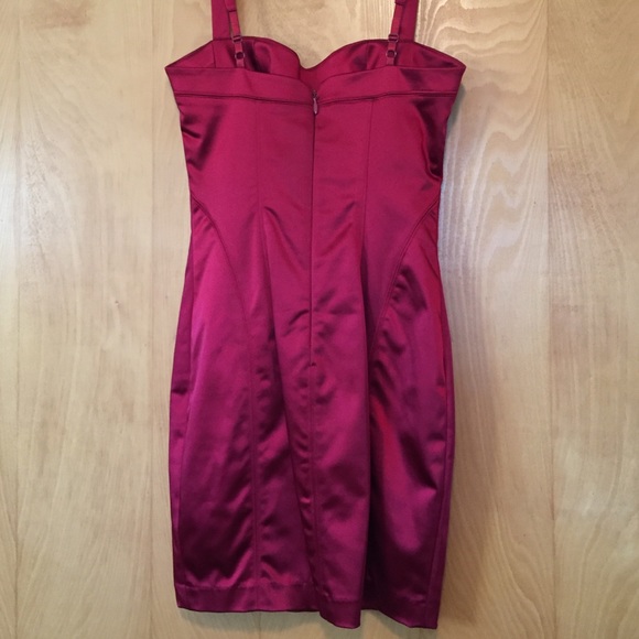 Bebe Satin Dress - Picture 4 of 4