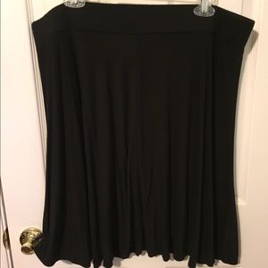 Loft black jersey skirt