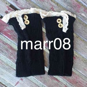 Black boot cuffs. New