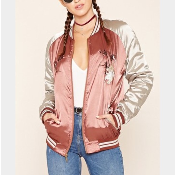 Standard issue satin Japanese bomber