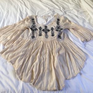 Bohemian off white shirt