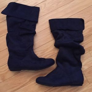 Zigi Soho espen navy slouch boots NWOT