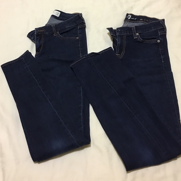 Skinny Jeans 7 for all mankind, Abercrombie