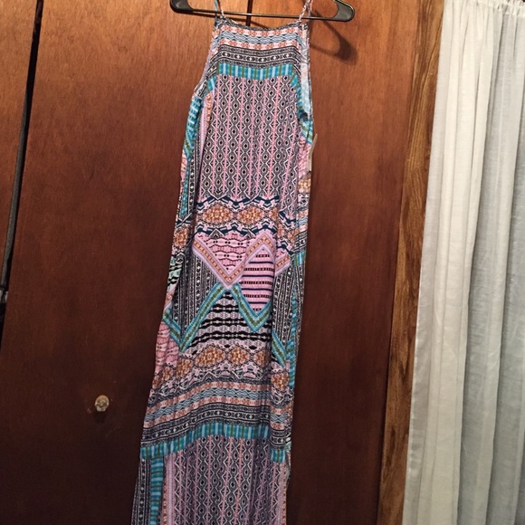 Long, thin strapped dress