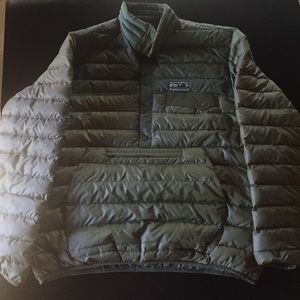 Patagonia puffy down snap-t hunter/olive green