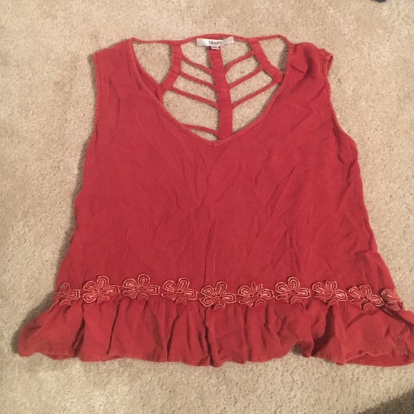 Rustic red summer top