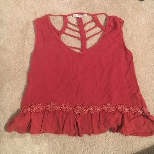 Rustic red summer top