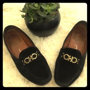 Black loafers