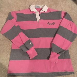 Pink & gray lacrosse shirt