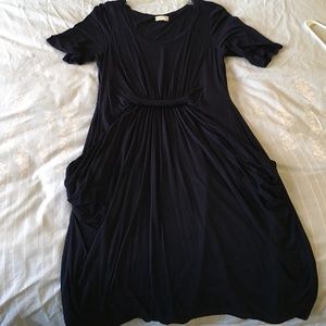 Anthropologie Meadow Rue Navy Dress