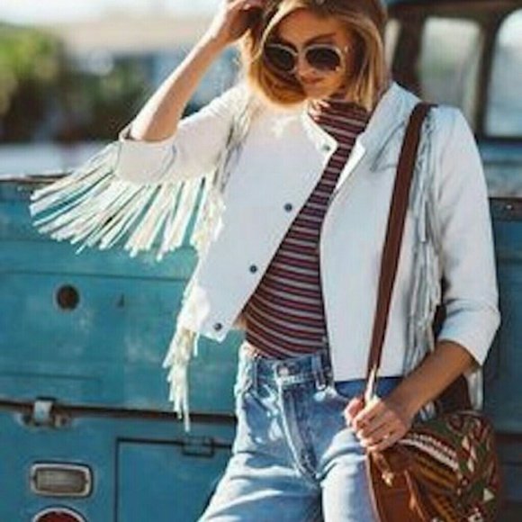 ❌sold ❌ 🍄 Cleobella x Free People Leather Jacket - Picture 5 of 8