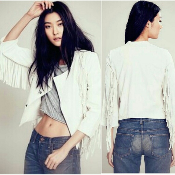 ❌sold ❌ 🍄 Cleobella x Free People Leather Jacket - Picture 7 of 8