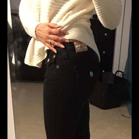 Black True Religion🕴 Joey Big T Jeans