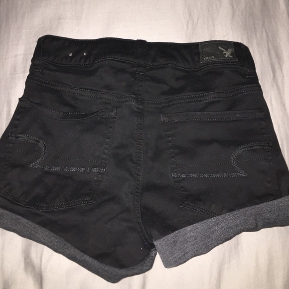 Black AE high rise shorts