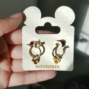 Original Disney November Birthstone Earrings