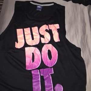 Black nike work out tanktop