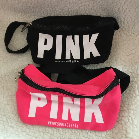PINK VS FANNY PACKS (BLACK&WHITE) (PINK&WHITE)