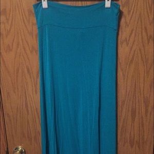 Teal Maxi skirt