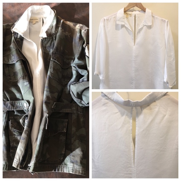 Cloth & Stone from Anthropologie white top