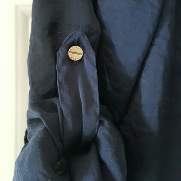 Michael Kors Navy button down, xs/s - Picture 2 of 4