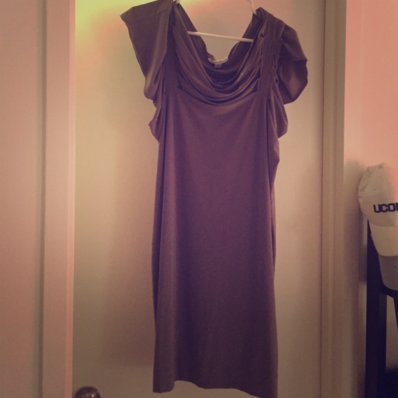 Silver mini dress size large from Banana Republic