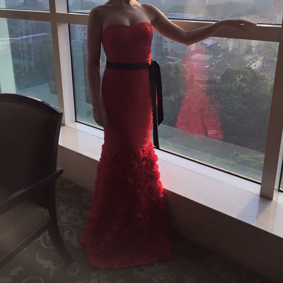 Red evening gown/dress