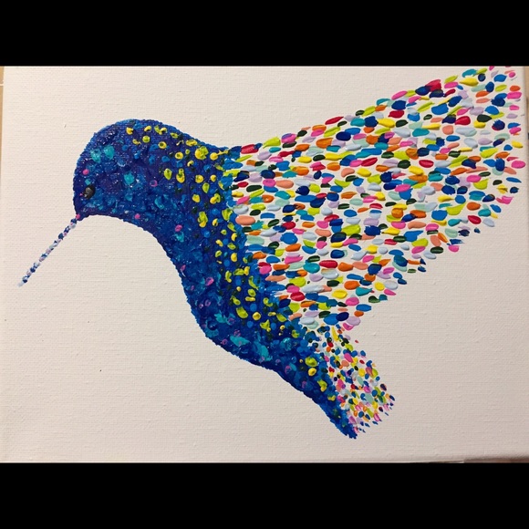 Allyamy Other - Rainbow Hummingbird Wall Art.