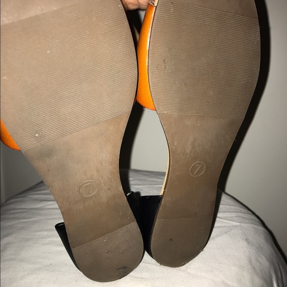 Brown and Black Flat Sandal - Picture 3 of 3