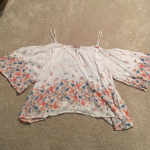 Floral off the shoulder summer top