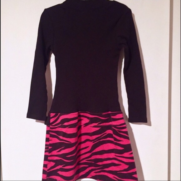 💖Pink Animal Print Long Sleeve Dress💖 - Picture 2 of 4