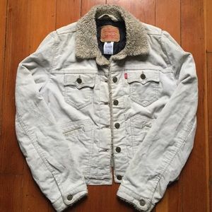 Levi's Cream Corduroy Jacket
