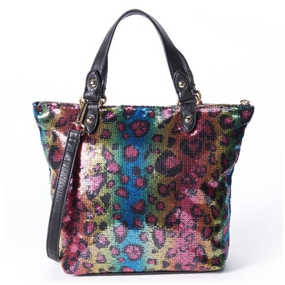 LAST‼️ JUICY COUTURE Leopard Sequin Tote/Crossbody - Picture 2 of 4