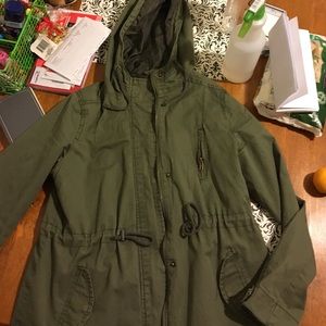 Green fall jacket