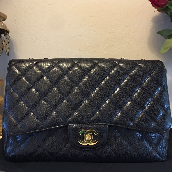 ❌SOLD❌Authentic Chanel single flap caviar leather - Picture 2 of 4