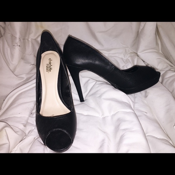 black Charlotte Russe heels